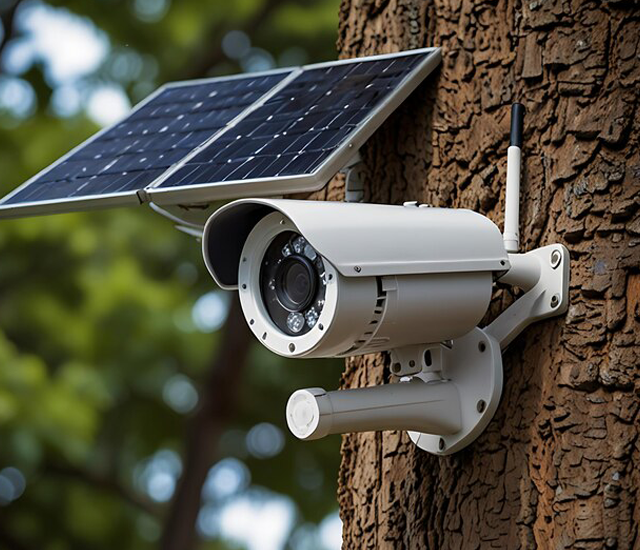 4g solar powered security camera