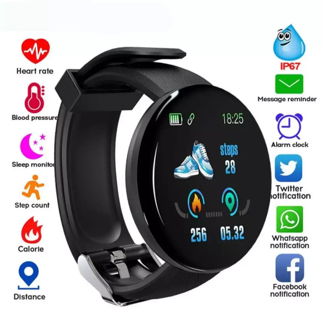 Bluetooth Smart Watch Men Blood Pressure Round Women Sport