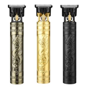 Professional Hair Clipper Grooming Rechargeable Cordless Cutting T-Blade Trimmer Kit-Black