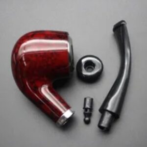 Portable Resin Pipe Bent Smoking Pipe Tobacco Pipe Filter Cigarette Accessories