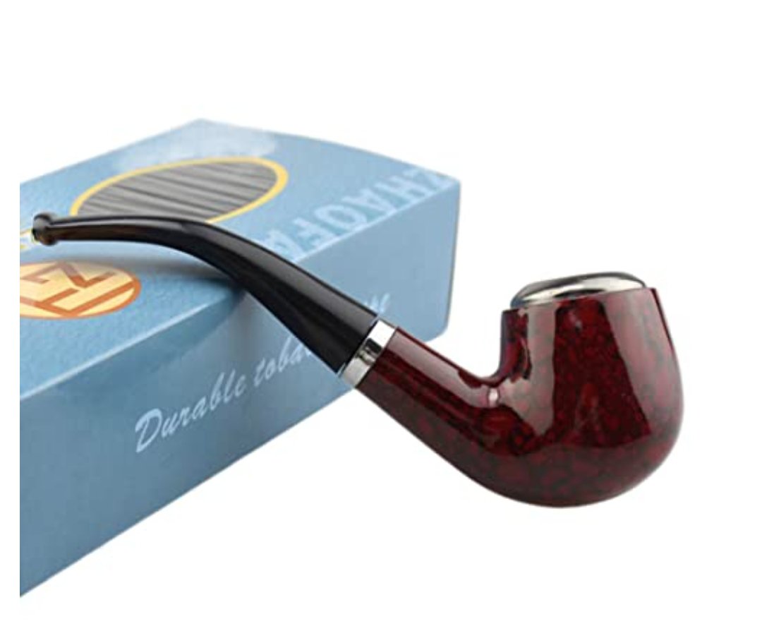 Captain Tobacco Pipe for Smoking, Red Handmade Smoking Pipe
