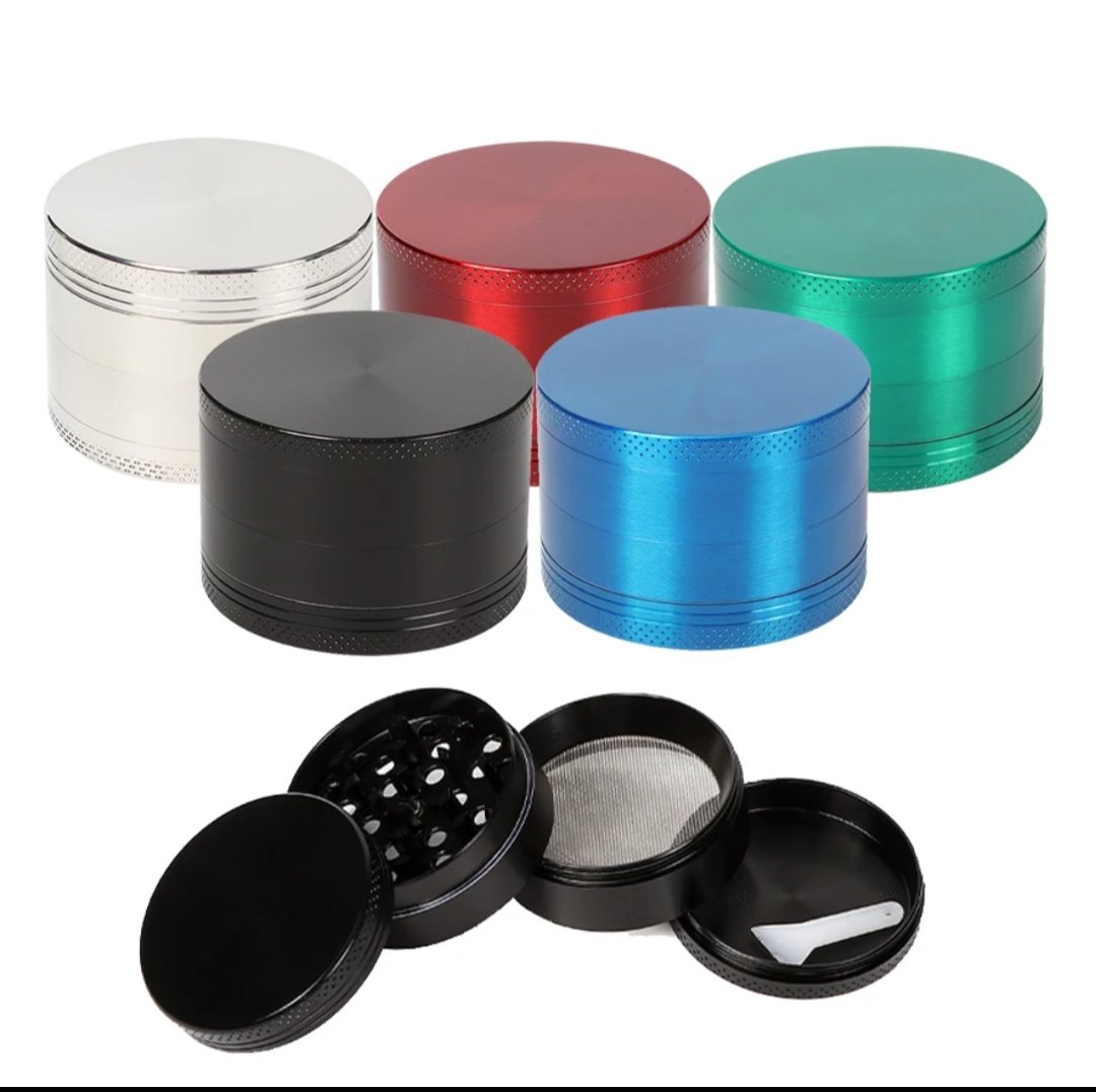 50mm Metal Grinder for Smooth Grinding with Scraper, Magnetic Lid - Image 2