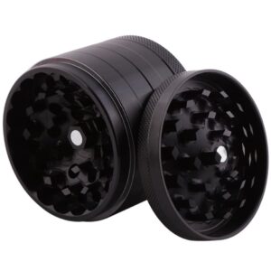 50mm Metal Grinder for Smooth Grinding with Scraper, Magnetic Lid