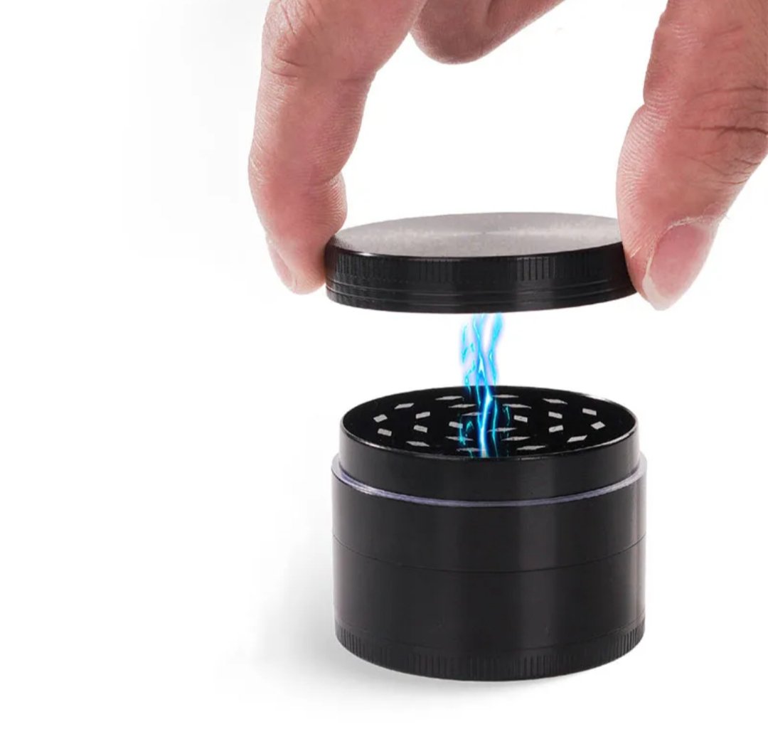 63mm 4 Piece Metal Kitchen Crusher for Crushing and Shredding Herbs - Image 2