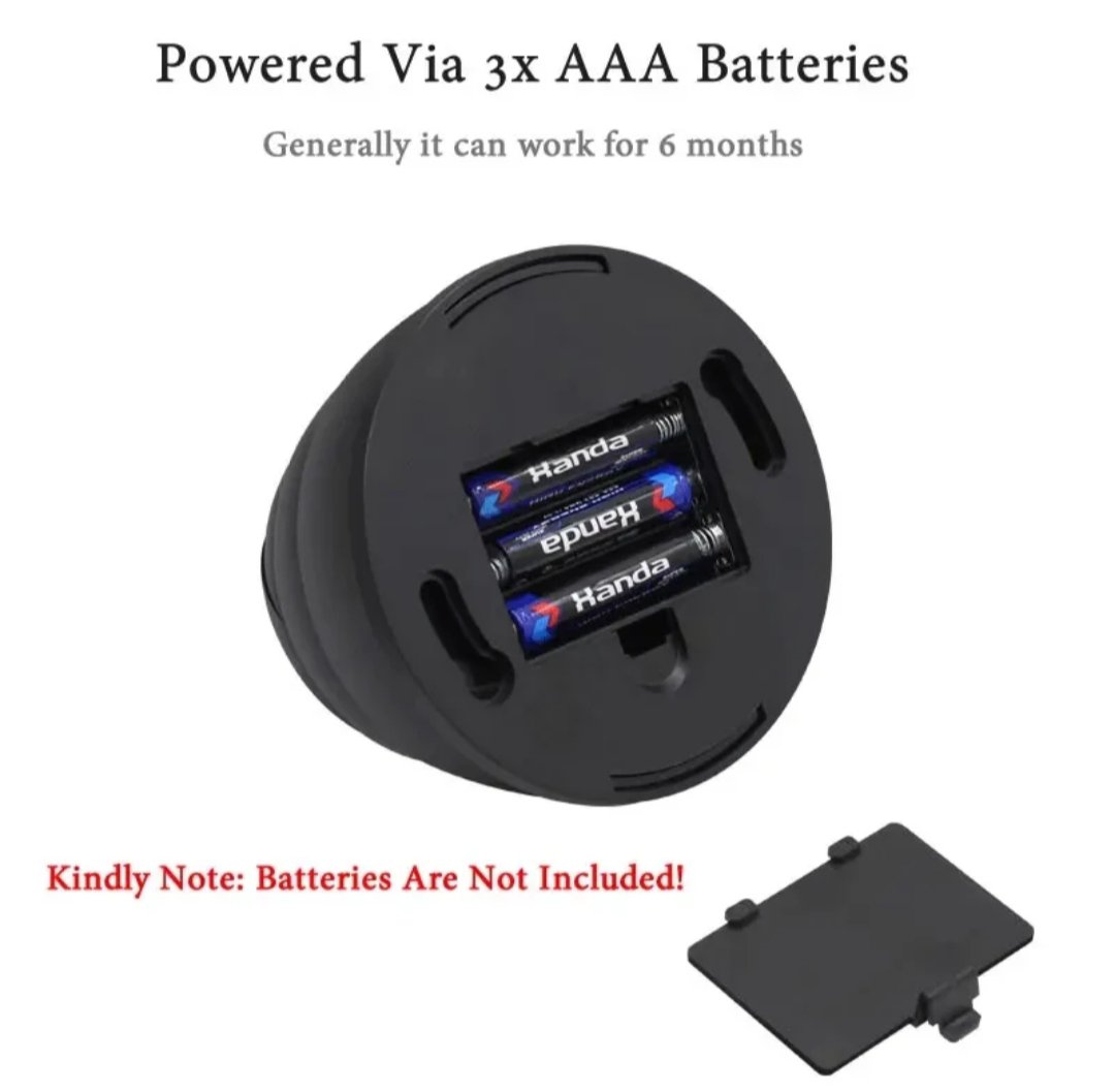 Infrared IR LED Fake Camera with Blinking Light CCTV Surveillance, Security Warning Sticker AA3) - Image 3