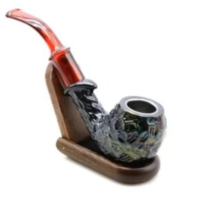Smoking Pipe, High-End Classic Cut Filter Detachable Wooden Pipe, Used for Fathers Gift/Boyfriend Gift/Husband Gift/Collection
