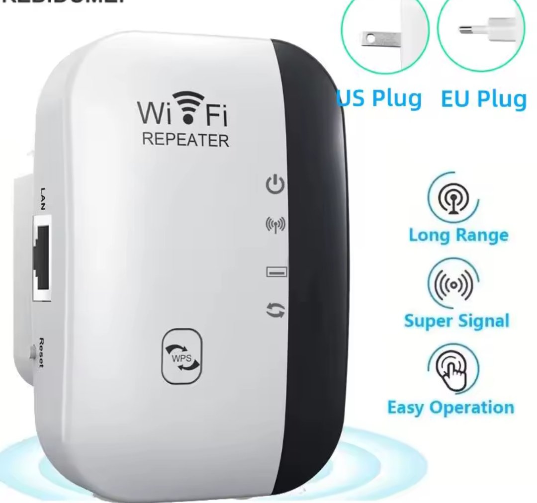 WiFi Range Extender Repeater, 300Mbps Wireless Router Signal Booster Amplifier - Image 2