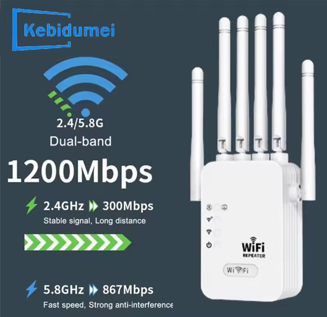 1200M WiFi Signal Extender Repeater Home Dual Band 5GHz/2.4GHz Powerful Wireless - Image 4