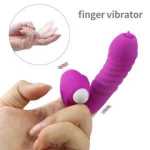 Pussy Fingering Sleeve with Bullet Vibrator