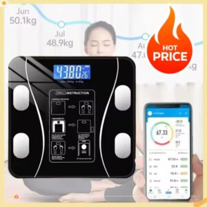 Smart Digital Weighing Scale With Bluetooth and WiFi, USB, Body Fat