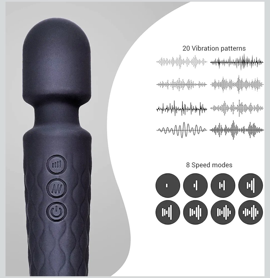 Rechargeable Body Massager for Women and Men/Handheld Waterproof - Image 2