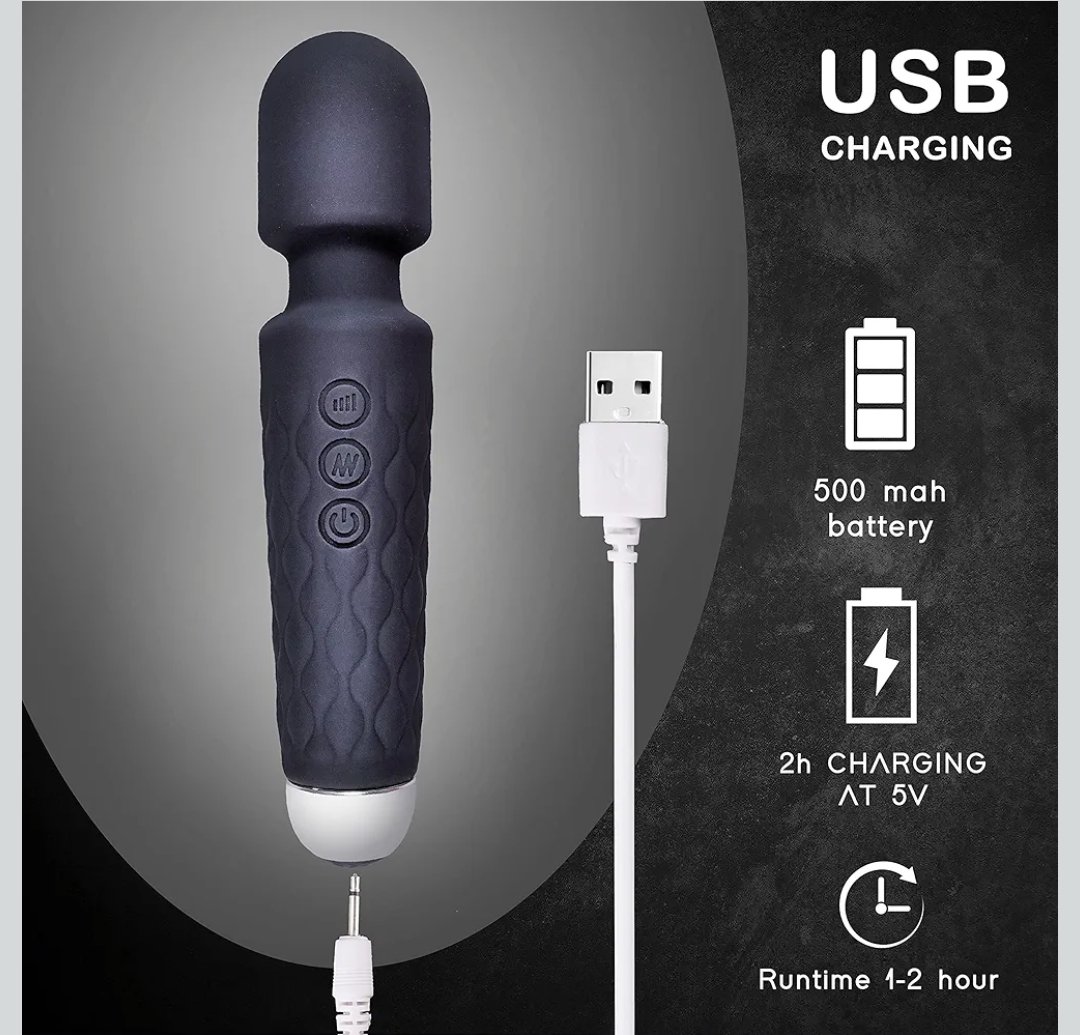 Rechargeable Body Massager for Women and Men/Handheld Waterproof - Image 3