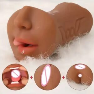 3in1 Male Masturbator 3D Vaginal Masturbation Toy