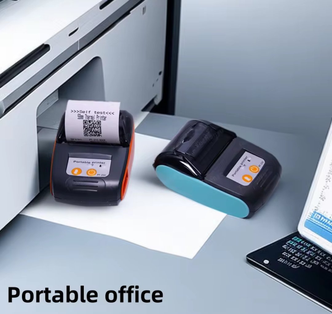 Portable Thermal Printer Handheld 58mm Receipt Printer Thermal Label Printer - Image 2