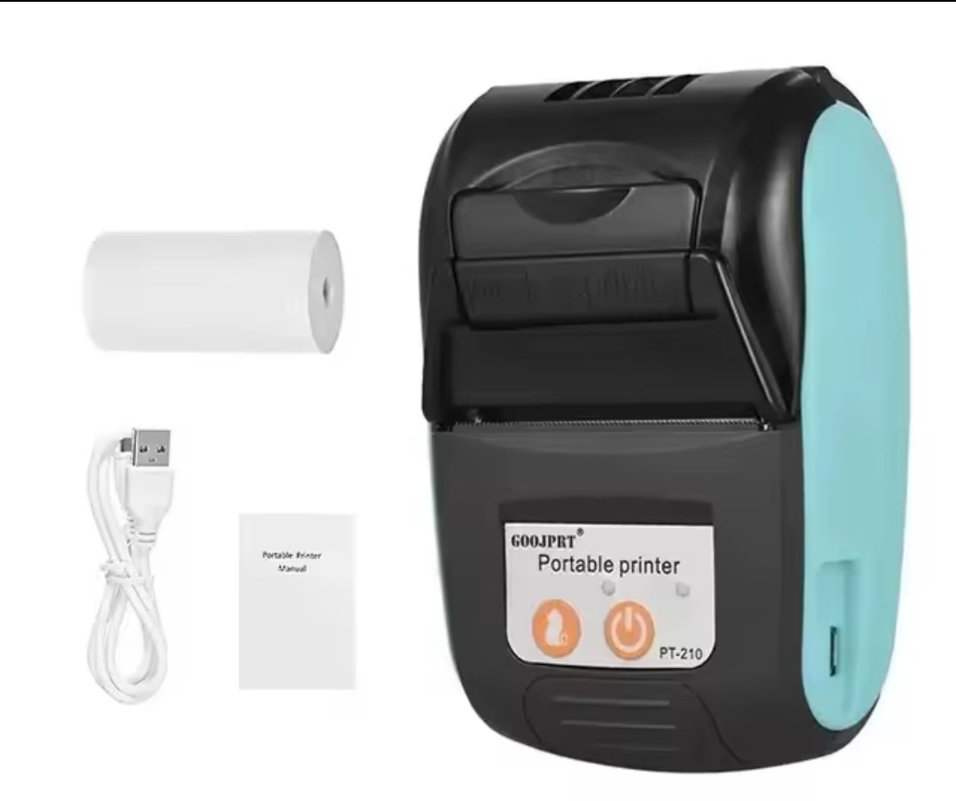 Portable Thermal Printer Handheld 58mm Receipt Printer Thermal Label Printer