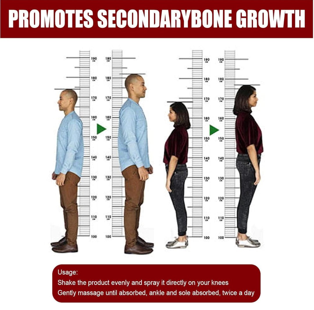 Height Increase Spray,1.76 Fl Oz Increase Height Spray - Bone Growth Herbal Soothing Foot Massage Solution for Children Adults - Image 4