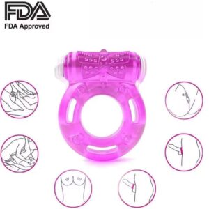 Vibrating Clitoral Stimulator Strong Penis Erect Cock Ring Cage Erection Enhance Sex Ability Product Sex Toys For Men Couple