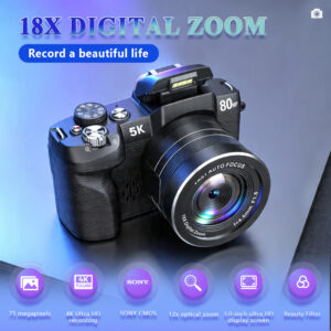 6K Digital Camera 80MP 5K HD